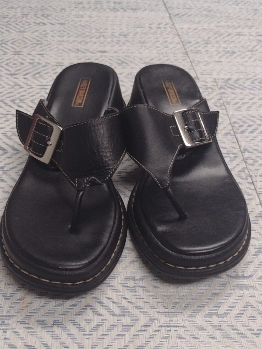 Harley-Davidson leather toe